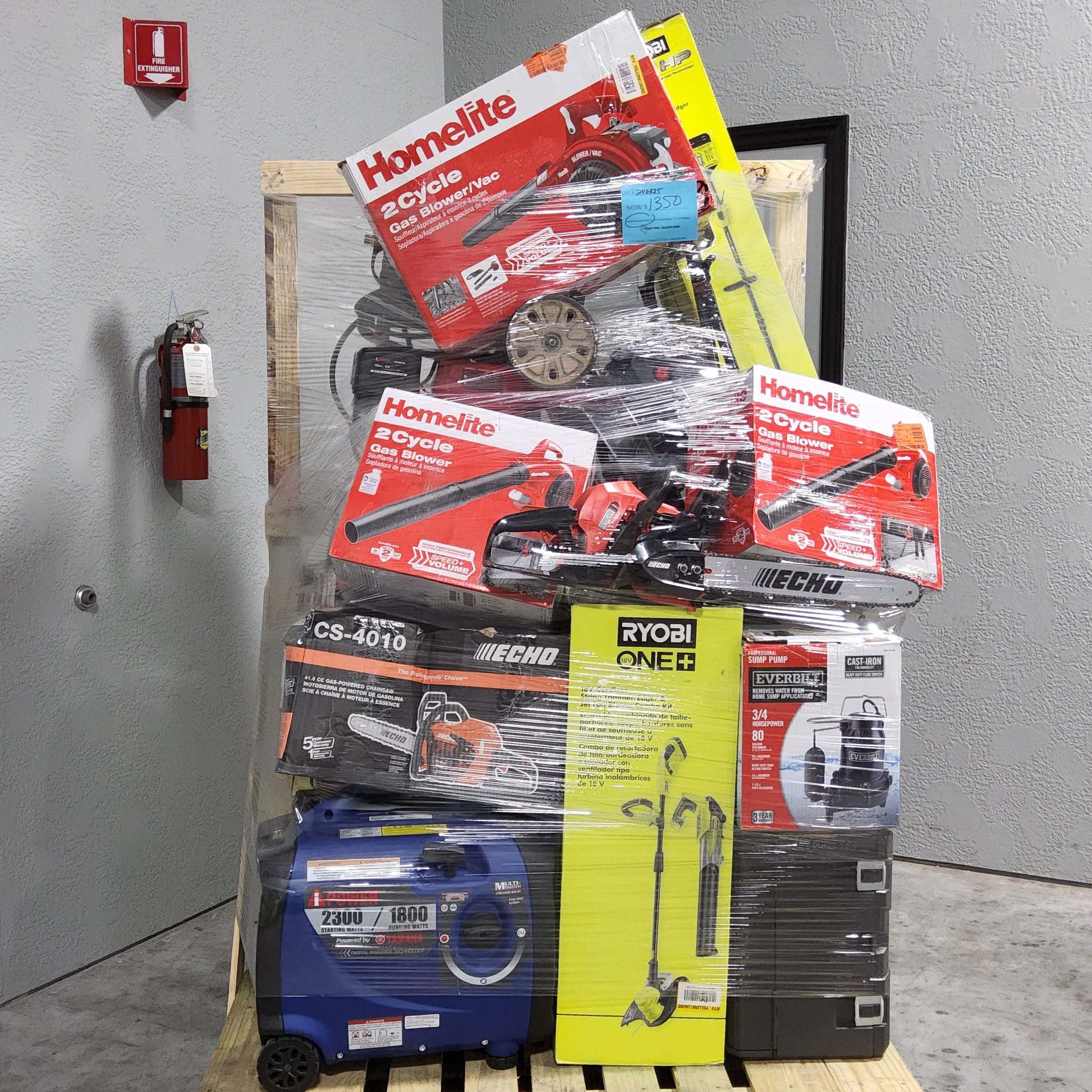 MIXED OUTDOOR POWER EQUIPMENT PALLET